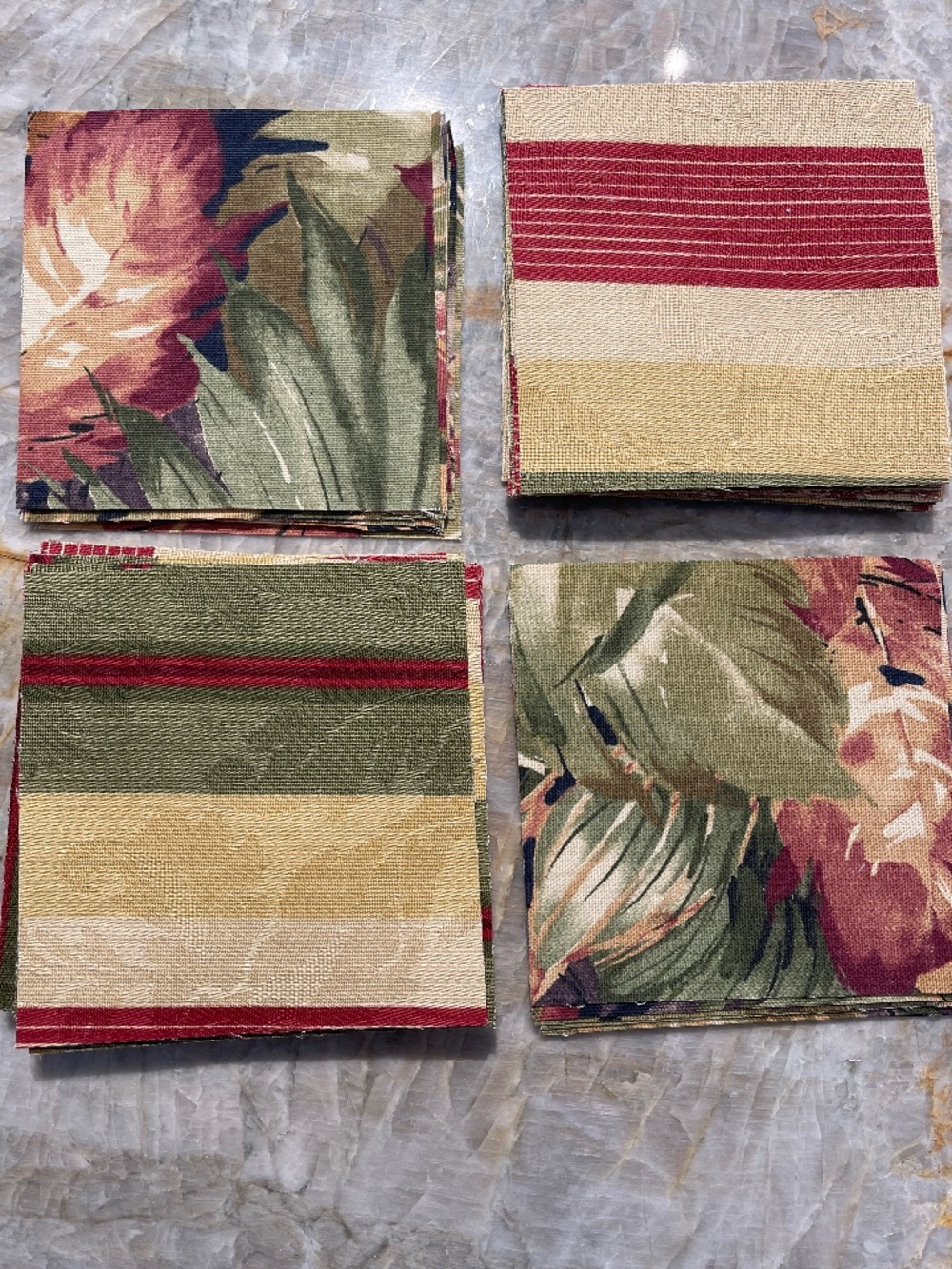 56 Precut 5" Quilt Squares Assorted Fabric Charm Pack